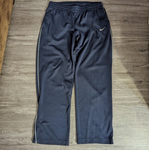 Nike Track Pants Sweat Pants Navy with White Stripe - Picture 1 of 2